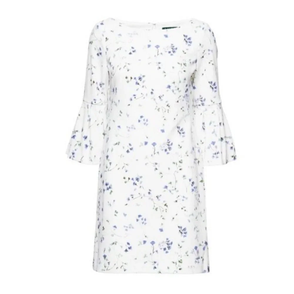 Lauren Ralph Lauren Floral Bell-Sleeve Dress
